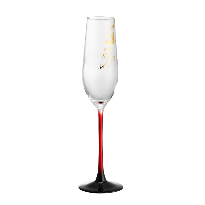 喜上眉梢高档水晶玻璃香槟杯