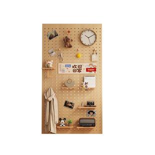 三梦ENF实木洞洞板置物架配件定制木质墙面上墙造型墙收纳展示架