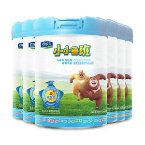 君乐宝官网小小鲁班四段儿童成长配方牛奶粉4段3周岁以上800g*6罐