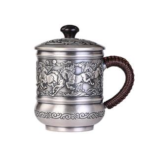 银茶杯主人杯999纯银纯手工足银水杯马克杯加厚高档大茶缸银杯子