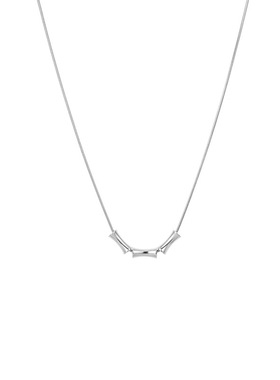 竹节小蛮腰钛钢吊坠项链男生小众高级感情侣简约配饰冷淡风毛衣链