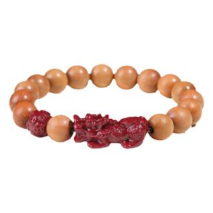 2026招财貔貅紫金砂手链泰山老桃木男女手串转运护佑好运保真正品