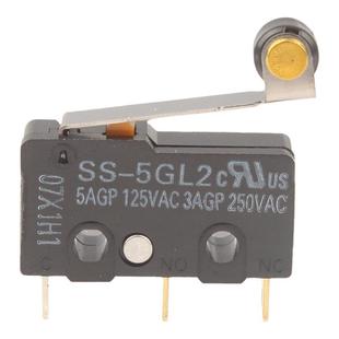 【10只】欧姆龙原装小型微动开关SS-5GL2/13/10GL2限位行程3脚10A