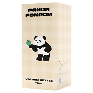 tbh野兽派家居熊猫大容量便携保温杯不锈钢水杯保温壶礼物