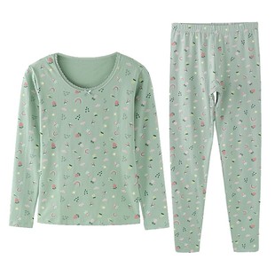 秋衣秋裤女士套装亲肤棉打底修身薄款学生保暖内衣抗菌棉毛衫冬季