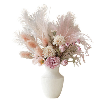 米子家居粉黛仿真花束