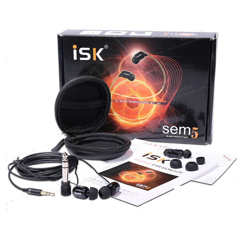 ISK-SEM5S/SEM2/6/8/9入耳式监听耳塞耳机主播K歌直播唱歌喊麦3C
