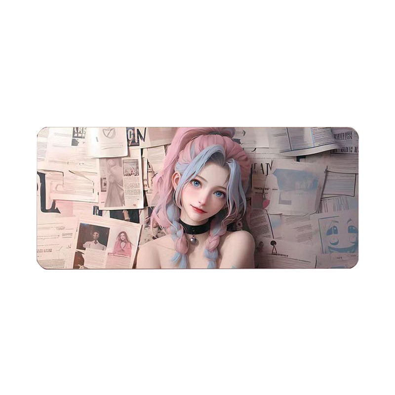 萨勒芬妮英雄联盟鼠标垫超大号金克丝LOL电竞动漫游戏办公桌垫子