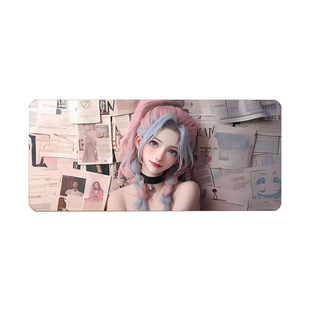 萨勒芬妮英雄联盟鼠标垫超大号金克丝LOL电竞动漫游戏办公桌垫子