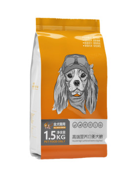 一贯大型犬狗粮通用型泰迪萨摩耶比熊幼犬成犬冻干混合双拼粮10斤