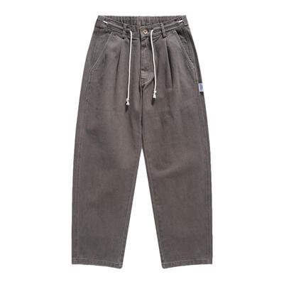 纯棉直筒休闲裤男宽松百搭长裤