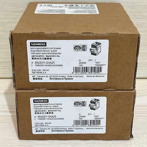 【询价】断路器马达保护器 3RV2011-0HA25 适用