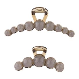 弗弗西FFX【雨后松林】高级感清透树脂抓夹女2024新款鲨鱼夹发饰