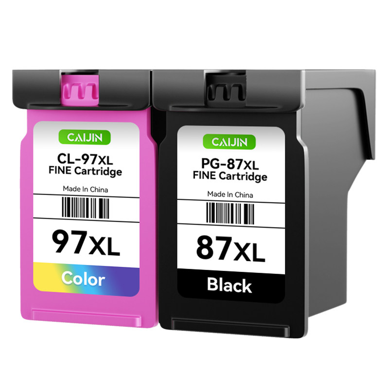 适用佳能PG-87墨盒黑彩色大容量Pixma E568 E568R打印机墨水PG87XL原装连供喷墨一体机可加墨CL-97改装可填充