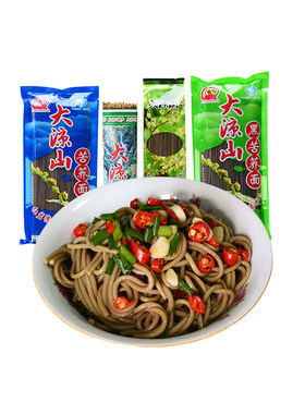 大凉山黑纯苦荞面条粗杂粮免煮