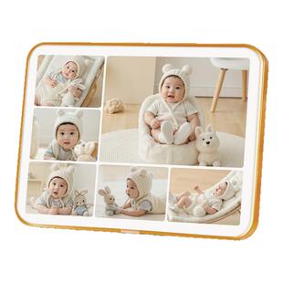 儿童成长纪念照片全家福diy定制高级多宫格相框摆台照片打印摆件
