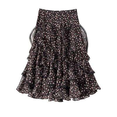 BANANACICI不规则蕾丝花边半裙