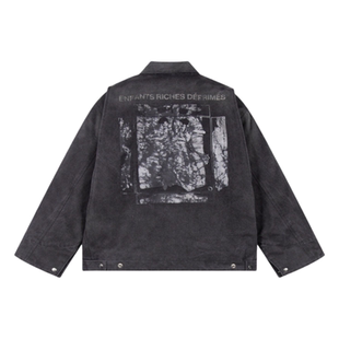 ERD忧郁的富二代罗曼蒂克水洗做旧磨破牛仔夹克美式休闲重磅外套