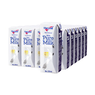 【进口】新西兰纽仕兰4.0g蛋白质全脂高钙纯牛奶250ml*24盒早餐奶