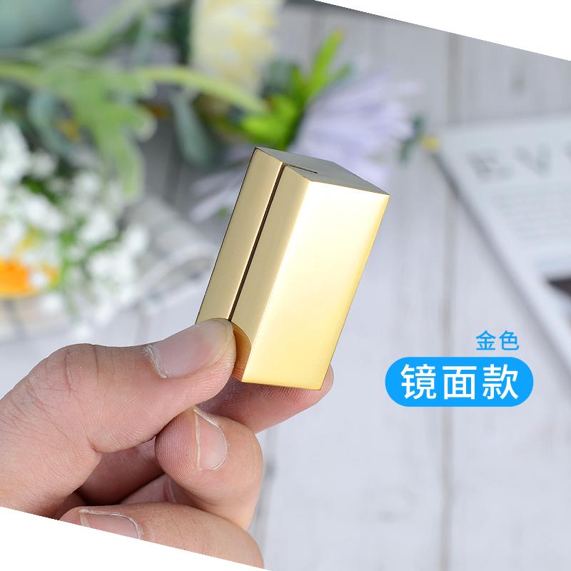 酒店自助餐厅桌牌菜牌插卡架台签 不锈钢实心餐牌座 餐桌号码底座