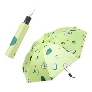夏日小清新水果伞创意三折叠晴雨伞遮阳伞手动自动晴雨两用黑胶伞