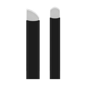 纹绣挡板限位线条针手工野生线条眉空针飘眉针片U型刀片弧形18针