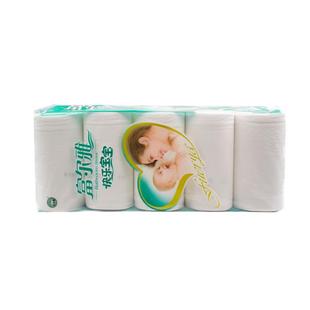 富尔雅大卷卫生纸家用五层木浆妇婴柔软宽纸巾无芯可湿水卷纸厕纸