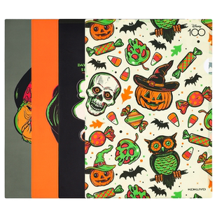 【迪士尼万圣狂欢系列】日本kokuyo国誉I00周年单片夹L型大开口文件夹A4插页式档案资料试卷分类收纳袋