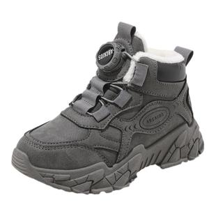 ABCkids童鞋男童雪地靴2025冬季新款儿童马丁靴加绒加厚男孩棉鞋