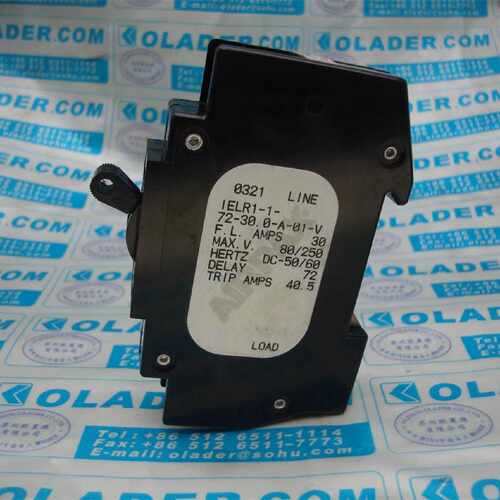 议价AIRPAX埃伯斯 IELR1-1-72-30.0-AT-01-V 设备保护断路器 2P 3