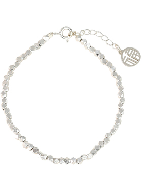 碎银几两S925纯银手链女碎银子