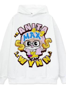 Drake公鸭AnitaMaxWin连帽卫衣