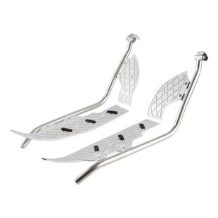 适用20-25款本田PCX160改装铝合金加厚脚踏板不锈钢一体防摔护杠