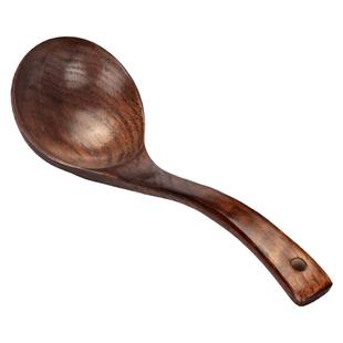 摩登主妇汤勺家用长柄粥勺食品级木质饭勺日式嗦粉盛汤大号木勺子