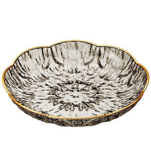 新款水果盘轻奢高档茶几零食摆放盘茶点干果点心盘洗水果收纳筐