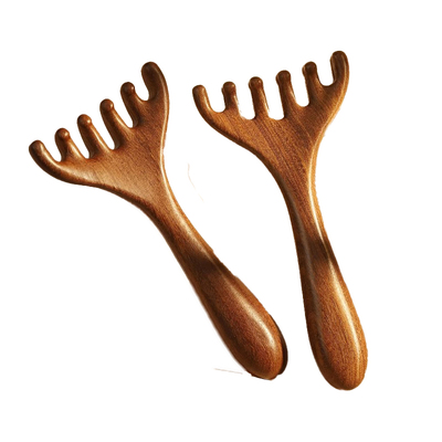 五爪头部按摩经络梳子