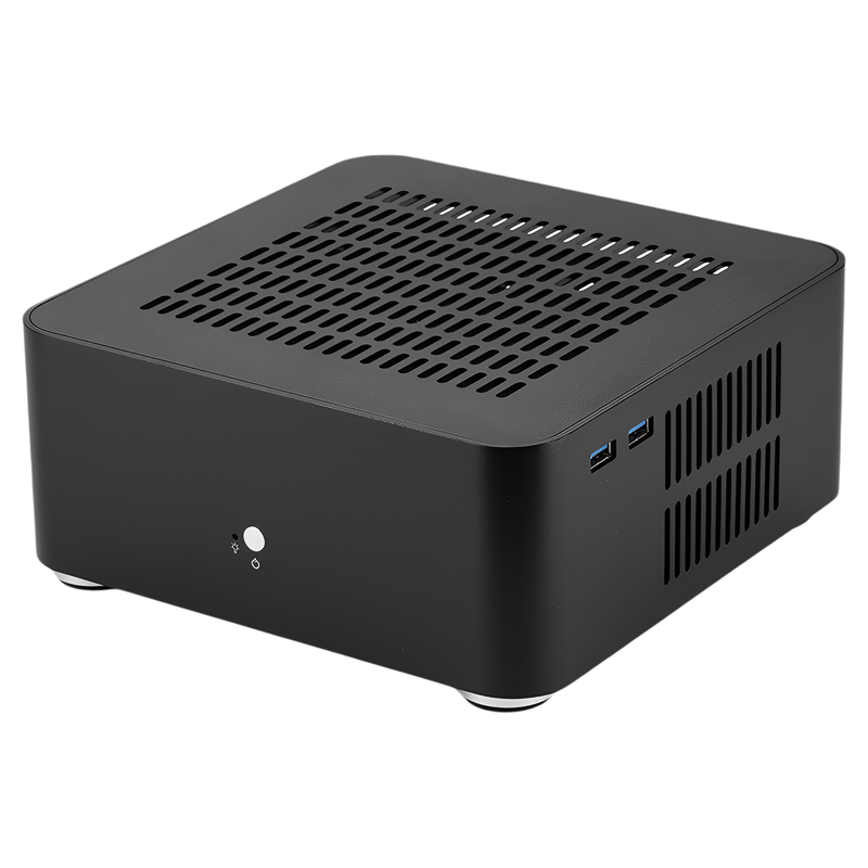 联达L80S全铝合金迷你机箱镂空盖HTPC台式家用办公Mini-ITX小机箱