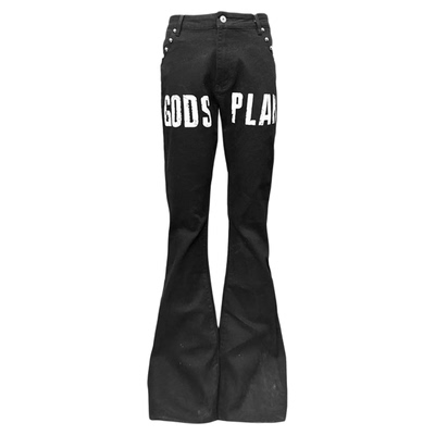 上帝计划基础款铆钉牛仔裤