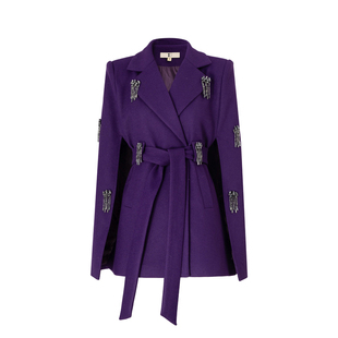 MD千亿【职场战袍】2025冬季加棉时尚斗篷显瘦高级毛呢外套