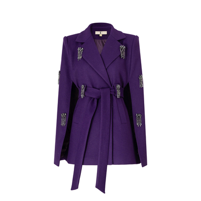 加棉时尚斗篷显瘦高级毛呢外套