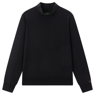 太平鸟大师系列高端通勤半高领天蚕丝线套衫内搭女A1EEF1393