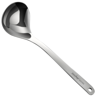 德国kunzhan304不锈钢汤勺大号盛汤家用火锅漏勺拉面勺子日式长柄