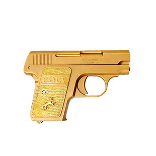 贝壳1908手拉玩具电动连发玩具枪模型男孩金伯科教模型发射器冰凉