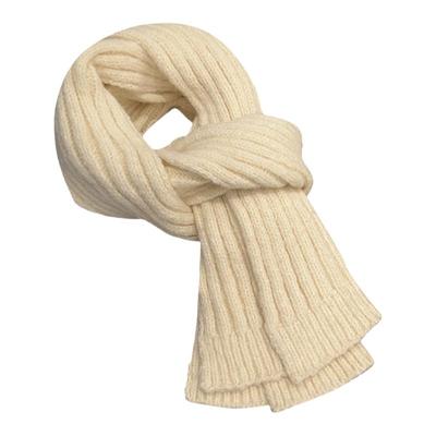 秋冬纯色韩版情侣羊毛混纺围巾