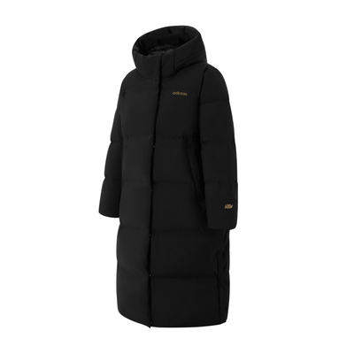 阿迪达斯长款过膝羽绒服女官方新