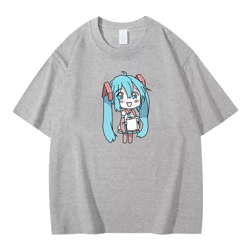初音未来cos宽松短袖T恤男女