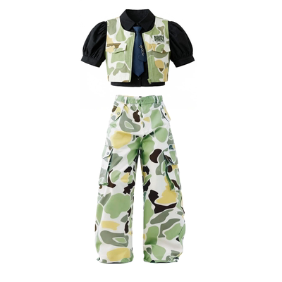 儿童街舞潮服女童爵士舞服
