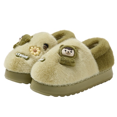 棉拖鞋女士冬季包跟保暖室内家居