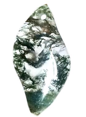 天然水草玛瑙象形锁骨链小挂坠