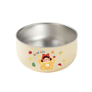 316不锈钢碗家用一人一个儿童吃饭个人专用碗米饭碗可爱防烫汤碗